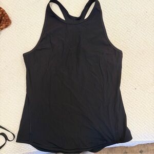 lululemon athletica Black Ribbed Tank Top
